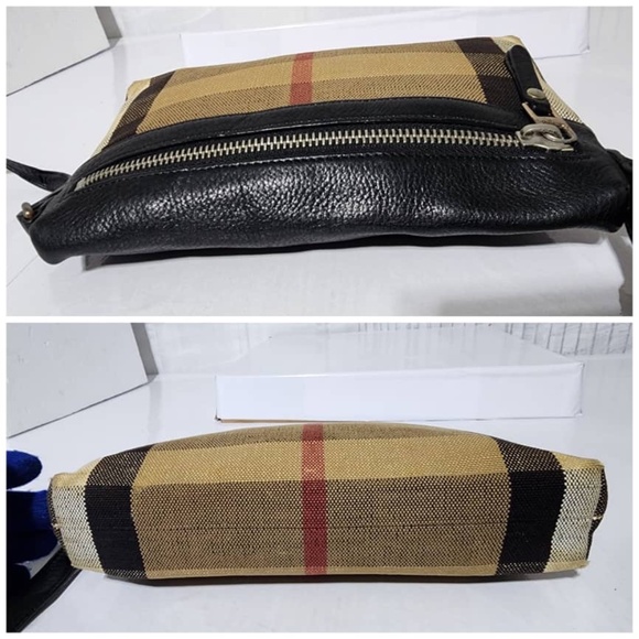 Authentic Burberry House Check Shoulder Bag Beige/Black - Picture 7 of 15